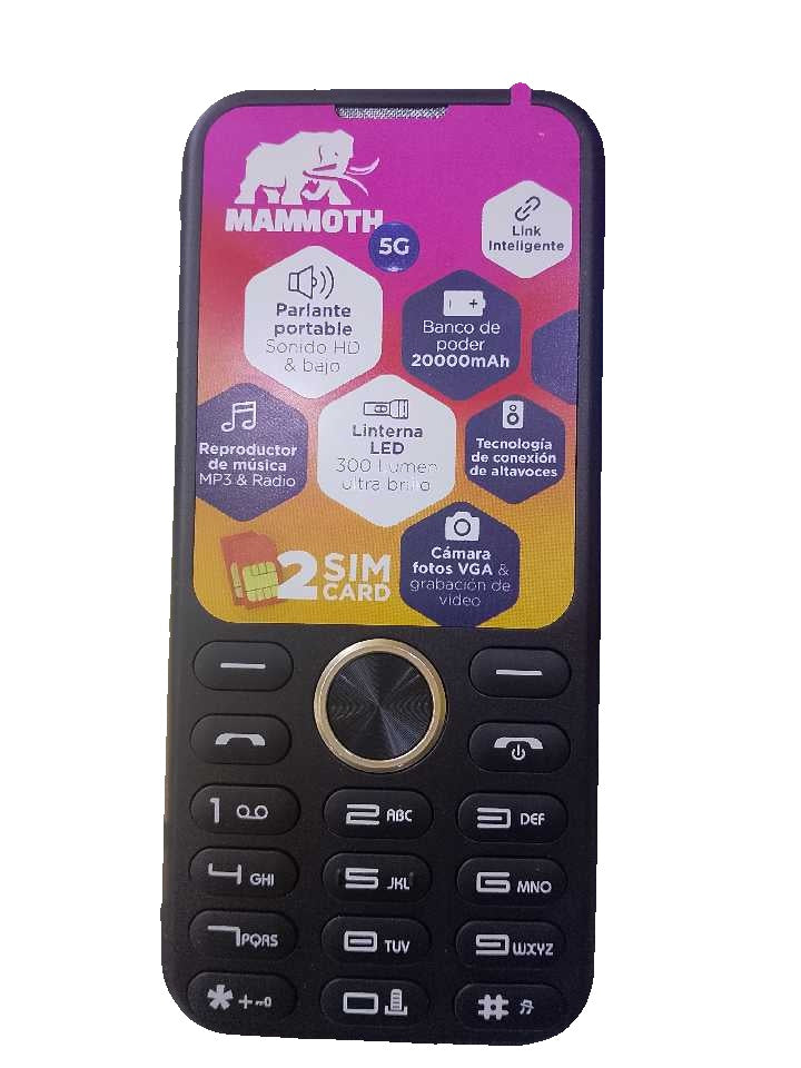 Mammoth 5G - Celular de Teclas